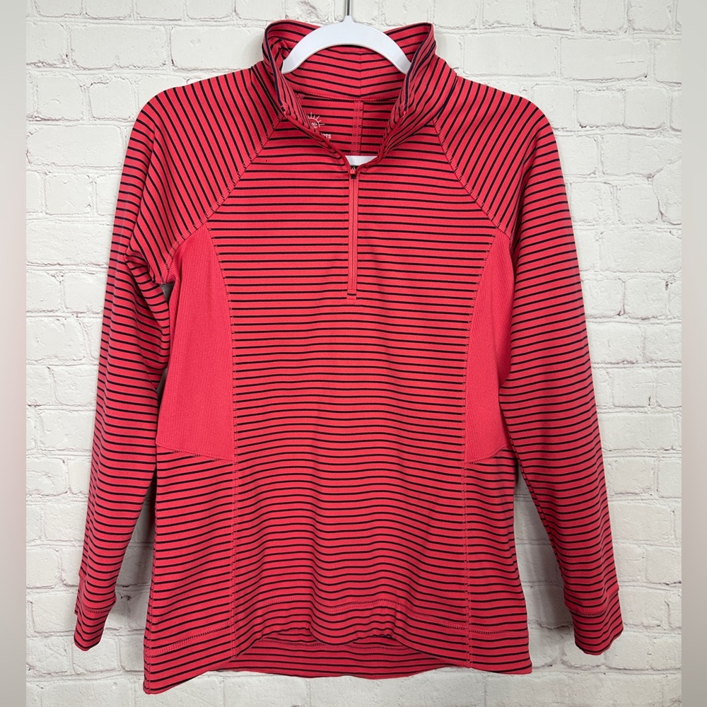 T by Talbots Women's Half Zip Pullover Active Jacket UPF‎ 50+ Sz XS EUC